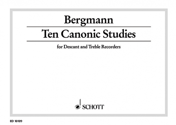 10 canonic studies for SA recorders
