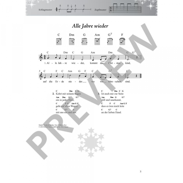 Songbook Weihnachten Das Weihnachtsliederbuch für Alt und Jung für Gesang und Gitarre - XXL