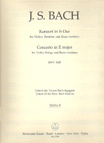 Konzert E-Dur BWV1042 für Violine, Streicher und Bc