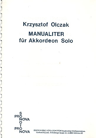 Manualiter für Akkordeon