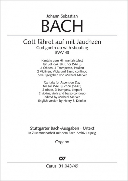 Gott fähret auf mit Jauchzen Kantate Nr.43 BWV43