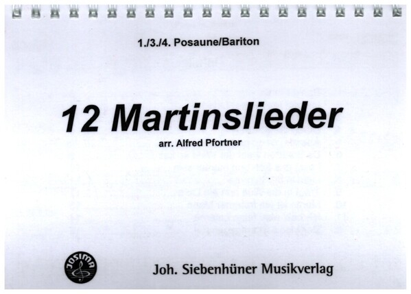 12 Martinslieder für Bläser