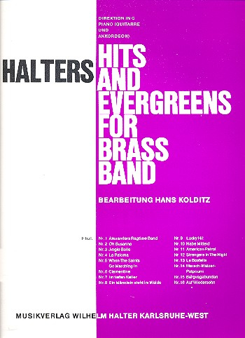 Halters Hits and Evergreens Band 1 für Blasorchester