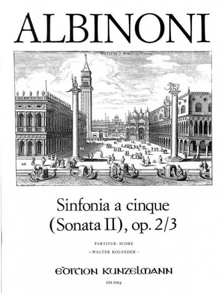 Sinfonia a cinque C-Dur op.2,3 (Sonata Nr.2) für Streichorchester