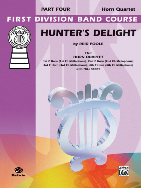 Hunter&#039;s Delight for horn quartet score+parts