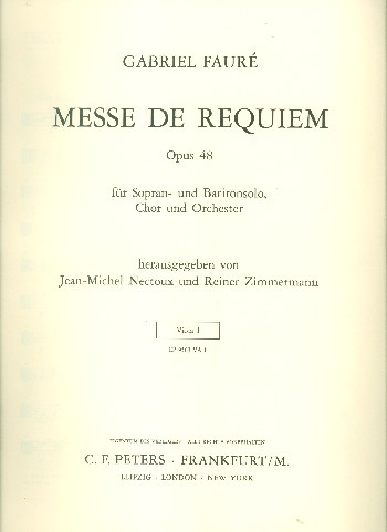Requiem op.48 für Soli (S, Bar), Chor und Orchester