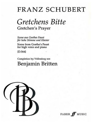 Gretchens Bitte D564 für Gesang (hoch) und Klavier
