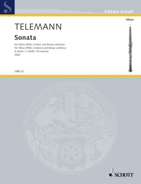 Sonate e-Moll für Oboe und Bc