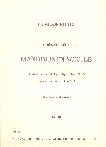 Theoretische praktische Mandolinenschule Band 3