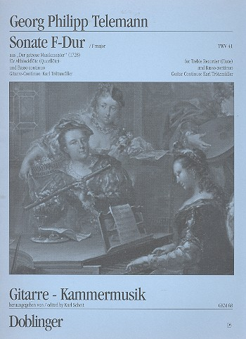 Sonate F-Dur für Altblockflöte und Gitarre