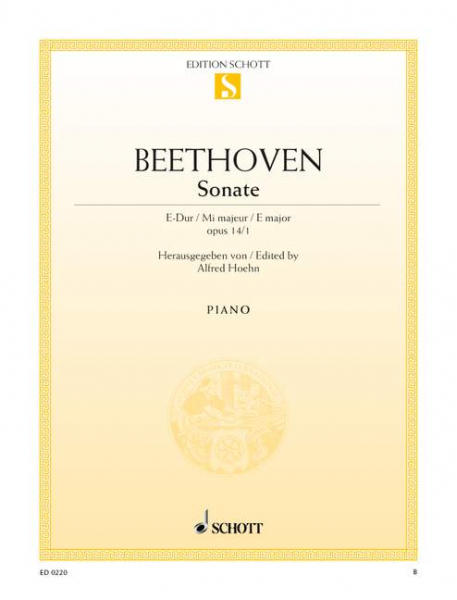 Sonate E-Dur op.14,1 für Klavier