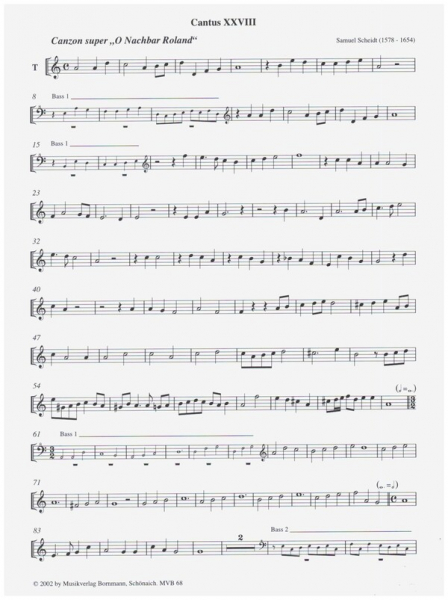 Fünfstimmige Instrumentalsätze für 5 Blockflöten (SSATB)