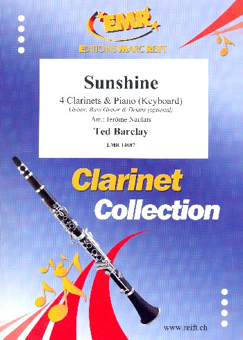Sunshine for 4 clarinets and piano (keyboard) (rhythm group ad lib)