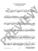 Vorschau: Etüden für Cello 12 Vorschau: Etüden für Cello 12 melodische Etüden op. 113