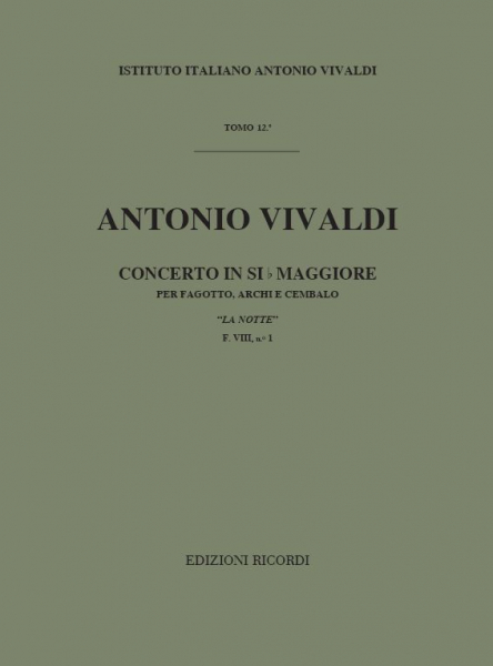Concerto si bemol maggiore RV501 per fagotto e orchestra d&#039;archi