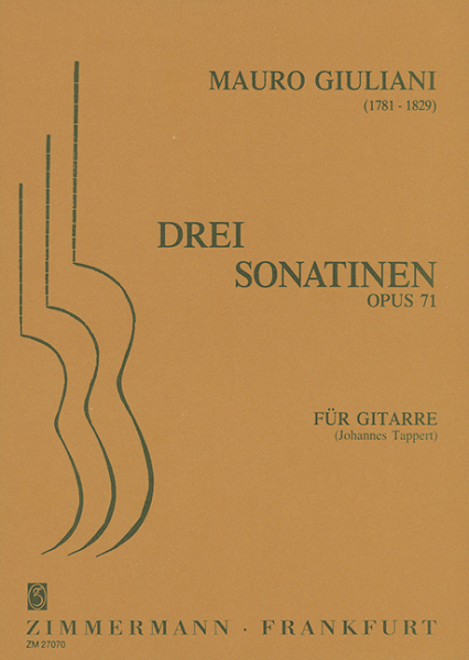 3 Sonatinen op.71 für Gitarre