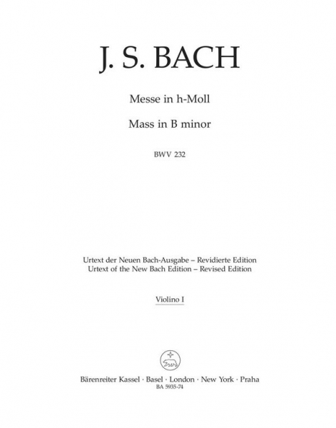 Messe h-Moll BWV232 für Soli, gem Chor und Orchester