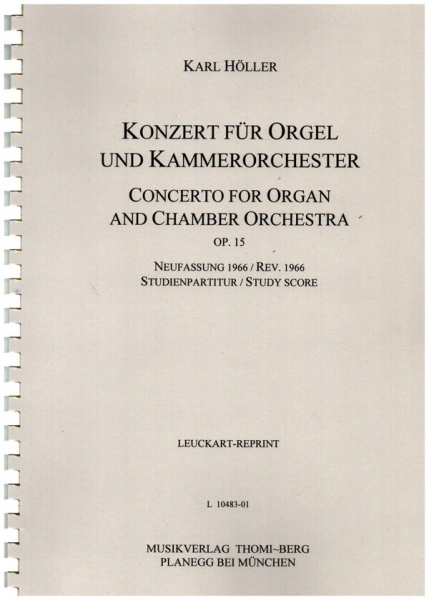 Konzert op.15 für Orgel und Orchester