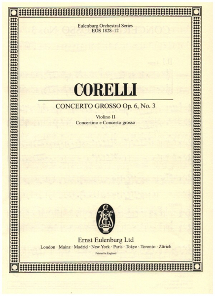 Concerto grosso c-moll Nr.3 op.6,3 für 2 Violinen, Violoncello, Streicher und Bc