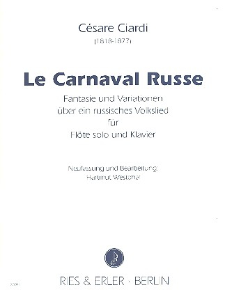 Le carnaval russe für Flöte und Orchester für Flöte und Klavier