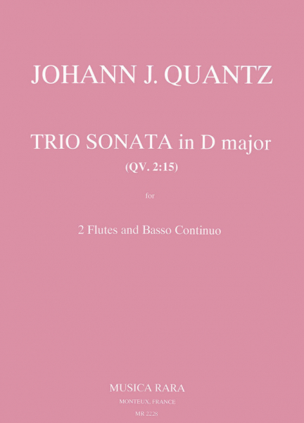Triosonate D-dur QV2:15 für 2 Flöten ud Bc