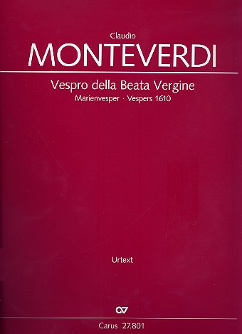 Vespro della Beata Vergine SV206 für Soli, gem Chor und Orchester