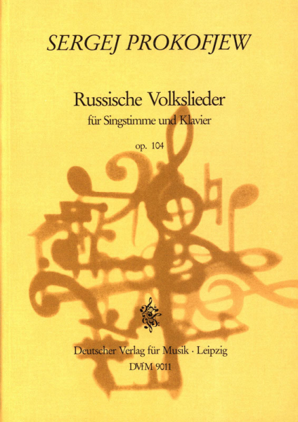 Russische Volkslieder op.104 für Singstimme und Klavier (ru/dt)