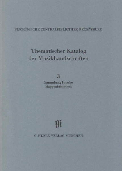 Bischöfliche Zentralbibliothek Regensburg Sammlung Proske