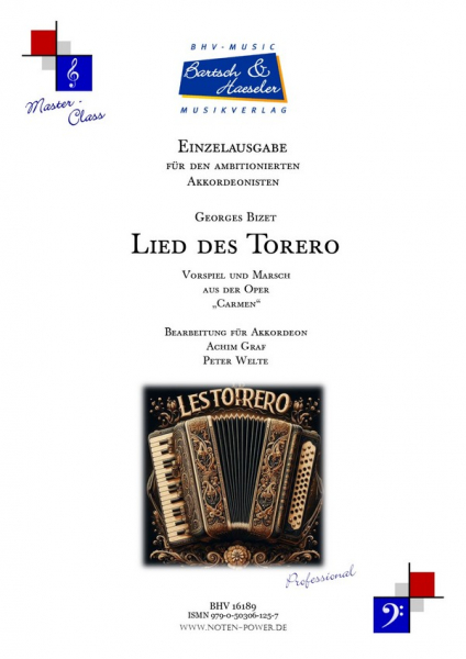 Lied des Torero (Vorspiel und Marsch) für Akkordeon