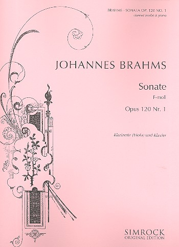 Sonate f-Moll op.120,1 für Klarinette und Klavier