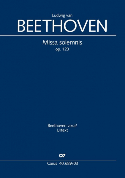 Missa solemnis D-Dur op.123 für Soli, gem Chor und Orchester