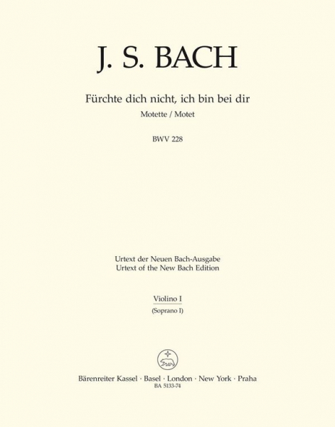 Fürchte dich nicht BWV228 Motette für Doppelchor a cappella