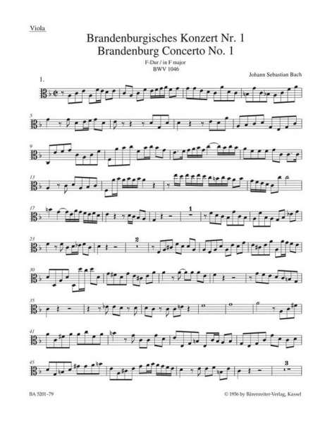 Brandenburgisches Konzert Nr.1 BWV1046 für Orchester