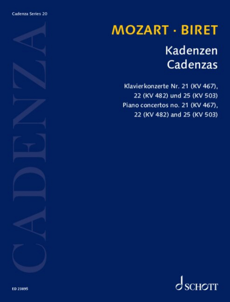Kadenzen zu Klavierkonzerten Nr.21, 22 und 25 für Klavier