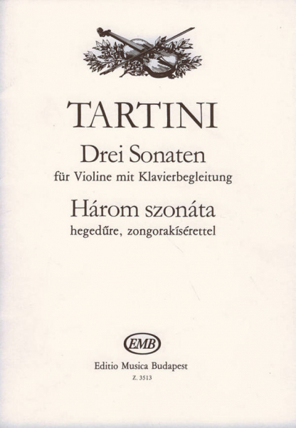 3 Sonaten für Violine und Klavier