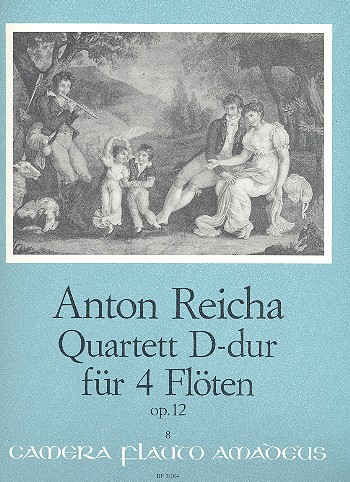 Quartett D-Dur op.12,8 für 4 Fflöten