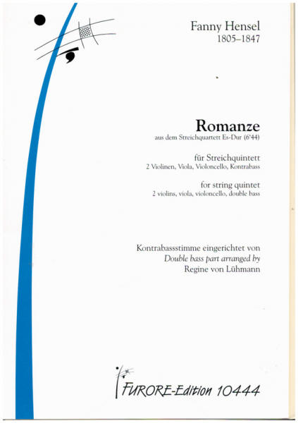 Romanze aus dem Streichquartett Es-Dur für Streichquintett (2 Violinen, Viola, Cello und Kontrabass