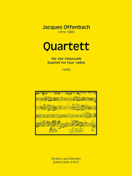 Quartett für 4 Violoncelli Partitur und Stimmen