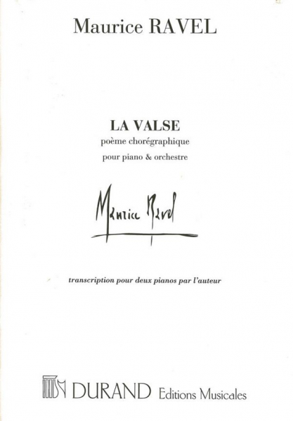 La valse Poème choréographique pour 2 pianos 4 mains
