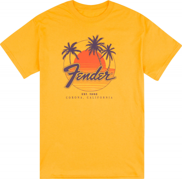 T-Shirt Fender T-Shirt Palm Sunshine XL