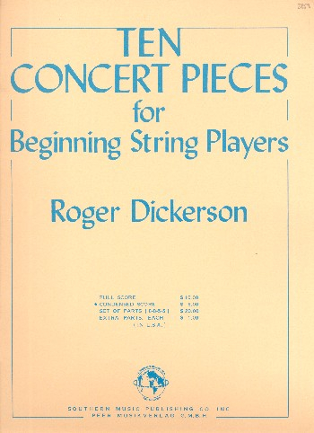 10 Concert Pieces for beginning string players for string orchestra