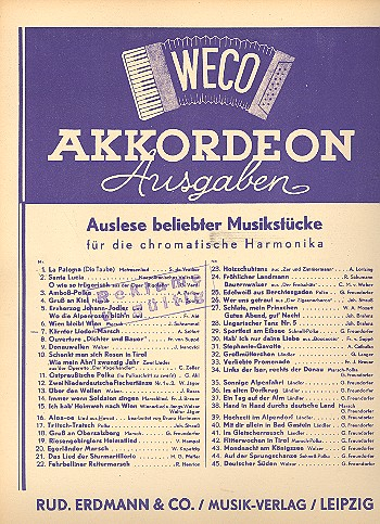 Kärntner Liedermarsch op.80 für Akkordeon