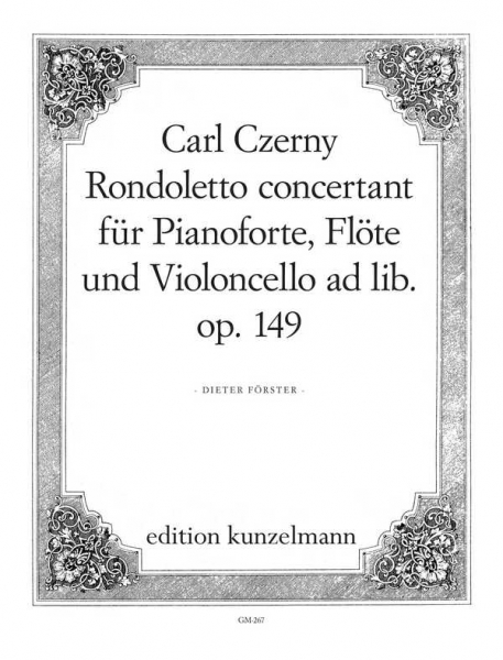 Rondoletto concertant op.149 für Klavier, Flöte und Violoncello ad lib.