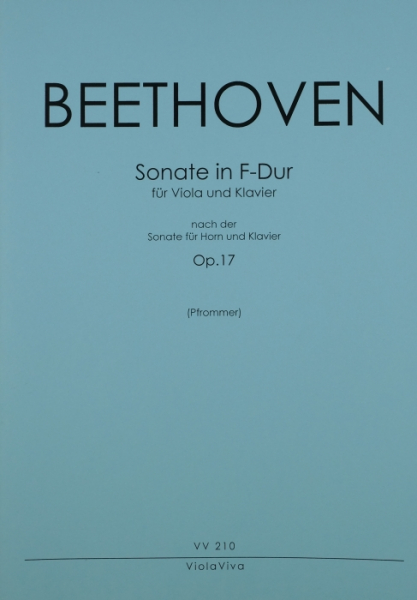 Sonate F-Dur op.17 für Horn und Klavier für Viola und Klavier