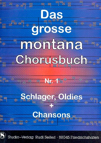 Das große Montana Chorusbuch 1 C-Stimme (Akkordeon / Keyboard) mit Text