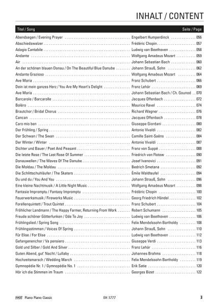 Sammelband Piano Piano Classic - Die 100 Schönsten Klassischen Melodien