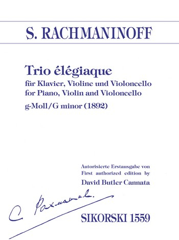 Trio elegiaque g-Moll für Klaviertrio