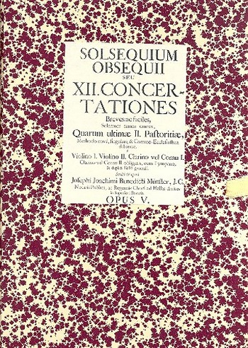 Solsequium obsequii seu XII. Concertationes op.5