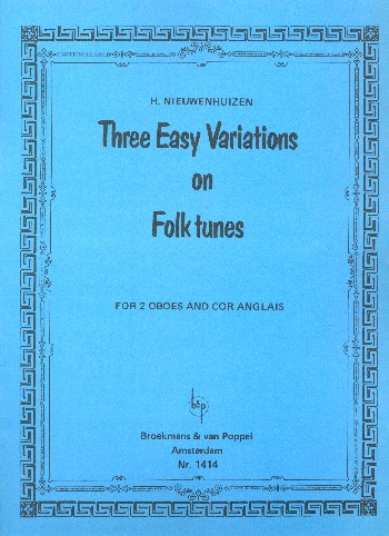 3 easy variations on Folk Tunes for 2 oboes and cor anglais