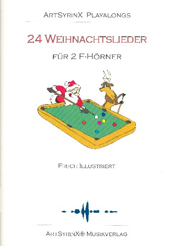 24 Weihnachtslieder (+CD) für 2 Hörner in F